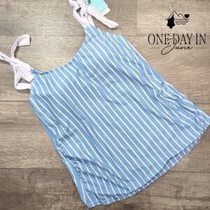 Kindred Bravely Shoulder Tie Maternity Tankini Top Size M